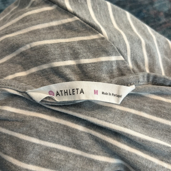 Athleta Women's Medium Maxi Dress "Heather Grey Cross-Shore" Sleeveless (box 15) - Picture 9 of 9